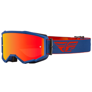 Antiparras Fly Racing Zone Google Red Navy / Red Mirror